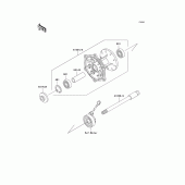 Схема вузла: Ступиця переднього колеса для Kawasaki KL250 KL250 Super Sherpa