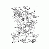 Схема вузла: Кріплення для Kawasaki BR250 Z250SL