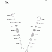Схема вузла: Клапан для Kawasaki ZX600 Ninja ZX-6RR