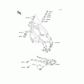 Схема узла: Рама для Kawasaki ZX600 Ninja ZX-6