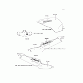 Схема узла: Наклейки (Silver; j6f) для Kawasaki ZX600 Ninja ZX-6