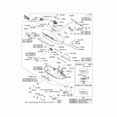 Схема узла: Saddlebags(1/2)(side bag) для Kawasaki VN1700 VN1700 Voyager ABS