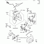 Схема узла: Облицовочные элементы для Kawasaki KL650 KLR650