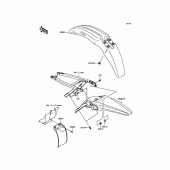 Схема вузла: Крило для Kawasaki KX250/ KX252 KX250F