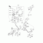 Схема вузла: Передній гальмівний циліндр для Kawasaki VN2000 Vulcan 2000