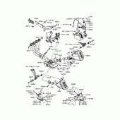 Схема вузла: Вихлопна система для Kawasaki ZR1000 Z1000 ABS