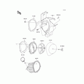 Схема узла: Воздушный фильтр для Kawasaki KX250/ KX252 KX250