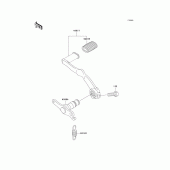 Схема вузла: Лапка гальма для Kawasaki KLE500