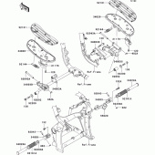 Схема узла: Подножки для Kawasaki VN2000 VN2000 Classic