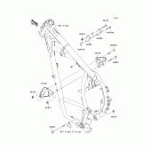 Схема вузла: Кріплення для Kawasaki KL650 KLR650
