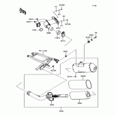Схема вузла: Глушник для Kawasaki KX250/ KX252 KX250F