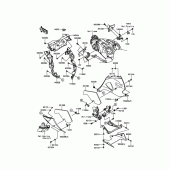 Схема узла: Нижний обтекатель для Kawasaki ZX1400 ZZR1400 ABS