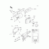 Схема вузла: Headlight(s) для Kawasaki KL250 KL250 Super Sherpa