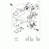 Схема вузла: Meter(s) для Kawasaki EX250 Ninja 250