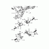 Схема вузла: Підніжки для Kawasaki ER300 Z300