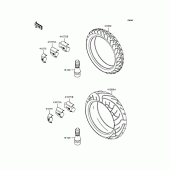 Схема узла: Колеса (Шины) для Kawasaki ZR1200 ZRX1200S