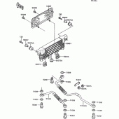 Схема вузла: Олійний охолоджувач для Kawasaki ZG1000 1000GTR