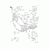 Схема узла: Крепление двигателя для Kawasaki EX500 Ninja 500R