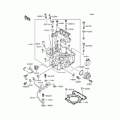 Схема вузла: Головка циліндра для Kawasaki KLX250 KLX250