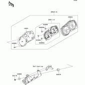 Схема узла: Meter(s) для Kawasaki ZR750 Z750S