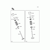 Схема вузла: Клапан для Kawasaki EN650 Vulcan S