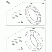 Схема вузла: Шини для Kawasaki ZX1000 Ninja ZX-10R