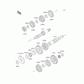 Схема узла: Трансмиссия для Kawasaki KX250/ KX252 KX250