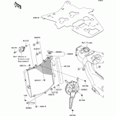 Схема узла: Радиатор для Kawasaki ZX1000 Ninja ZX-10R