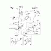 Схема узла: Руль & Пульт управления рулевой для Kawasaki ZR750 Z750