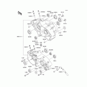 Схема вузла: Картер двигуна для Kawasaki KX65