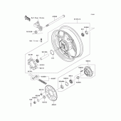 Схема вузла: Ступиця заднього колеса для Kawasaki KLE650 Versys 650