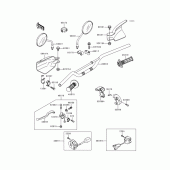 Схема вузла: Кермо & Пульт керування кермовим для Kawasaki KLX300R