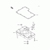 Схема вузла: Oil pan для Kawasaki ZX600 Ninja ZX-6