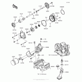 Схема вузла: Масляний насос & Масляний фільтр для Kawasaki ZX636 Ninja ZX-6R