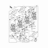 Схема узла: Карбюратор для Kawasaki ZX400 ZXR400R