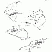 Схема вузла: Decals(green)(zx900-d1) для Kawasaki ZX900 Ninja ZX-9R