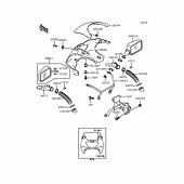 Схема вузла: Обтічник (ZXR400-L9) для Kawasaki ZX400 ZXR400