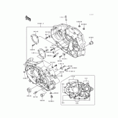 Схема узла: Картер двигателя для Kawasaki KLX650 KLX650 Motard