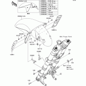 Схема узла: Переднее крыло для Kawasaki ZG1400 1400GTR ABS