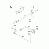 Схема узла: Переключатель передач для Kawasaki ZX600 Ninja ZX-6