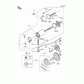 Схема вузла: Starter motor для Kawasaki ZX600 GPX600R