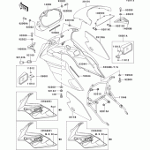 Схема вузла: Cowling(ex500-e2) для Kawasaki EX500