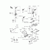 Схема вузла: Ignition switch/locks/reflectors для Kawasaki ZX1000 Ninja ZX-10R ABS