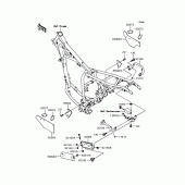 Схема вузла: Кріплення двигуна для Kawasaki KL250 KL250 Super Sherpa