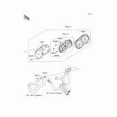 Схема вузла: Meter(s) для Kawasaki EX650 Ninja 650 ABS