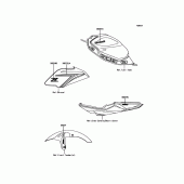 Схема вузла: Decals(Black) для Kawasaki ER650 Z650 ABS