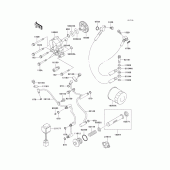 Схема вузла: Масляний насос & Масляний фільтр для Kawasaki VN1500 Vulcan 1500 Classic
