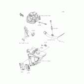 Схема узла: Впрыск топлива для Kawasaki KLX125 KLX125
