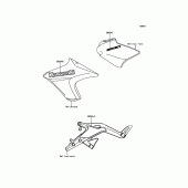 Схема вузла: Decals(White) для Kawasaki ER650 ER-6N