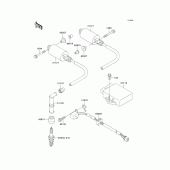 Схема вузла: Ignition system для Kawasaki EN500 Vulcan 500 LTD
